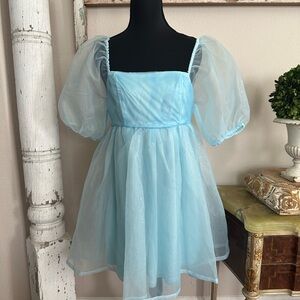 TCEC Sky Blue Elegant Dress
